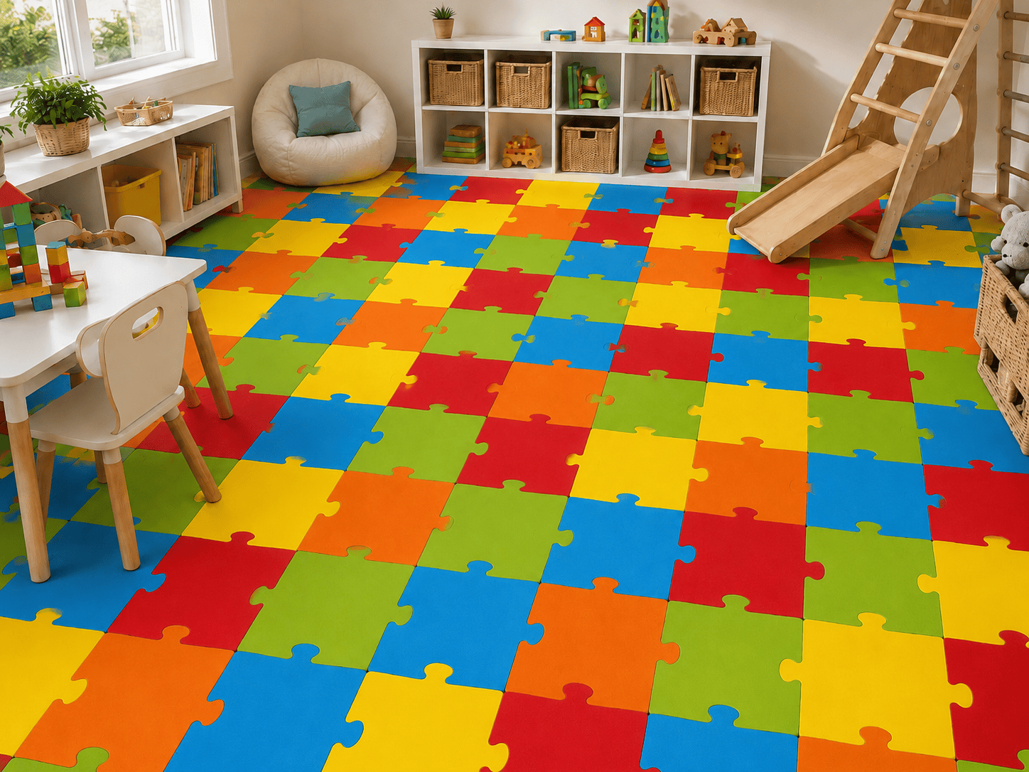 vinil pvc pod puzle djecija igraonica soba
