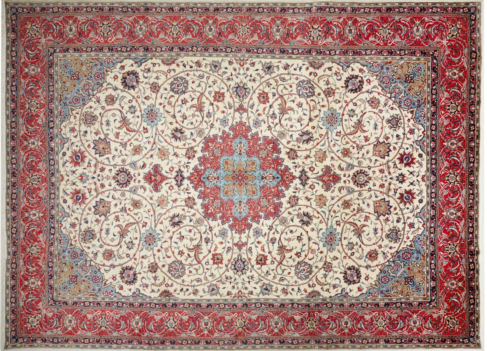Perzijski tepih – ručno tkan luksuzni vuneni tepih 418 x 308 cm