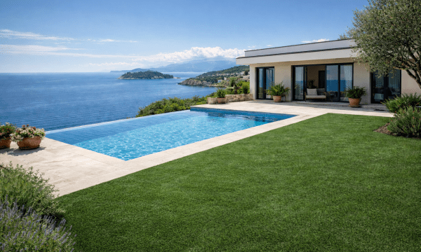 Umjetna trava Palma 47 mm – premium luksuz za vrt i prostore oko bazena