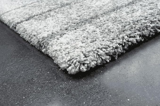 Tepih HARI 3123, moderan sivo zeleni polučupavi tepih od 100% PP Heatset materijala s apstraktnim uzorkom i višim florom od 25 mm