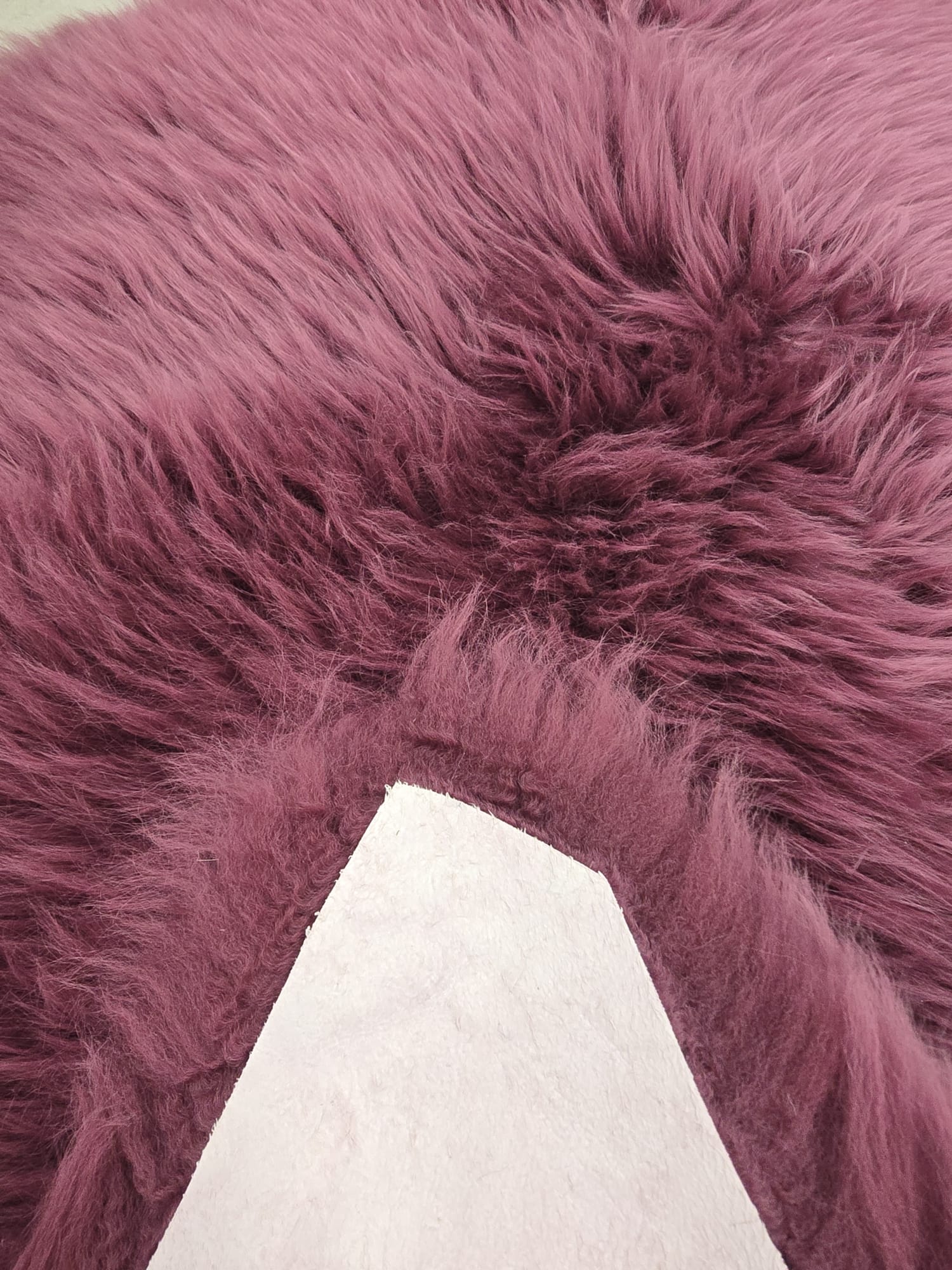 Janjeća vuna Dark Magenta 65x104 cm od prave australske merino vune