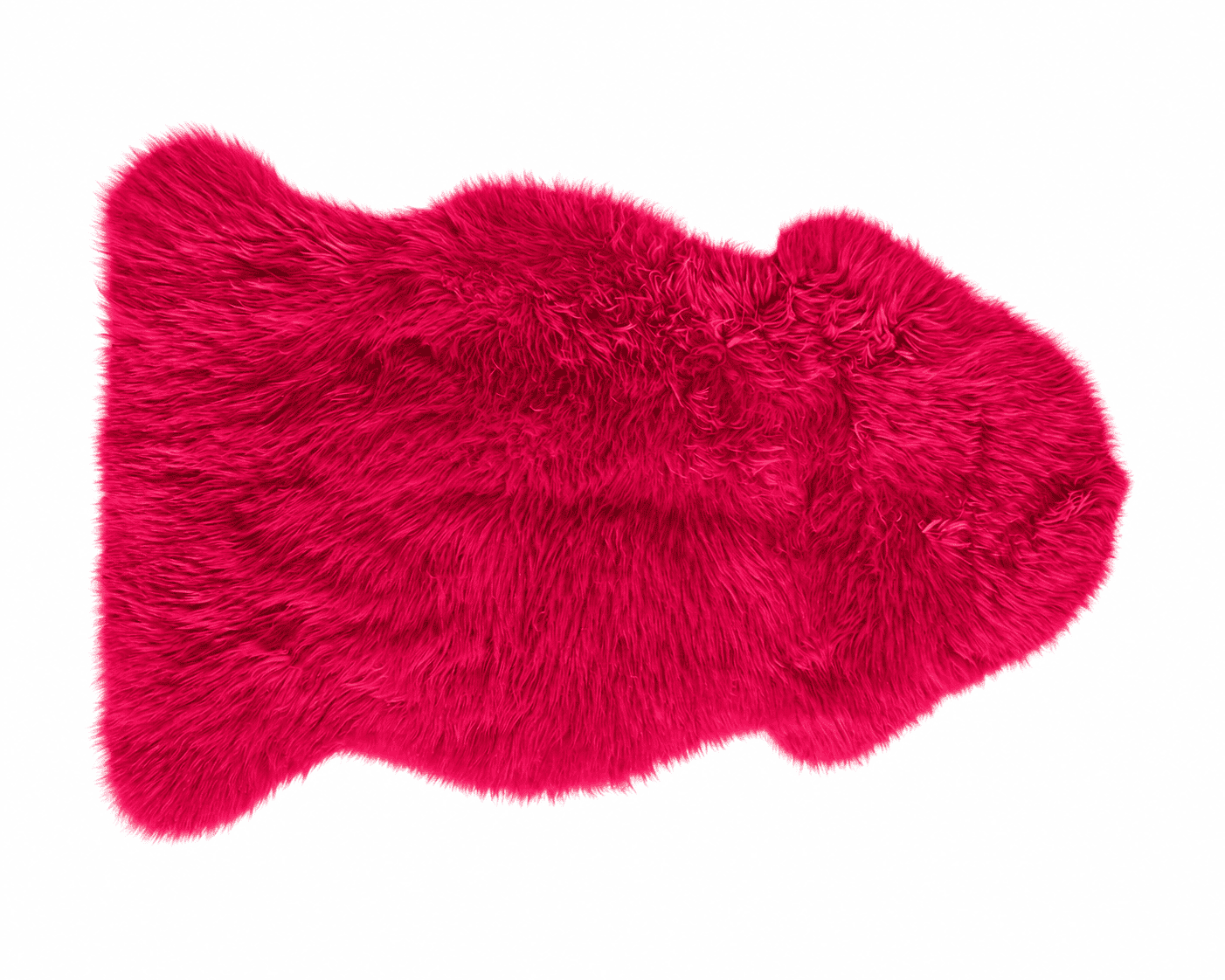 Crvena janjeća koža 65x104 cm od prave australske merino vune