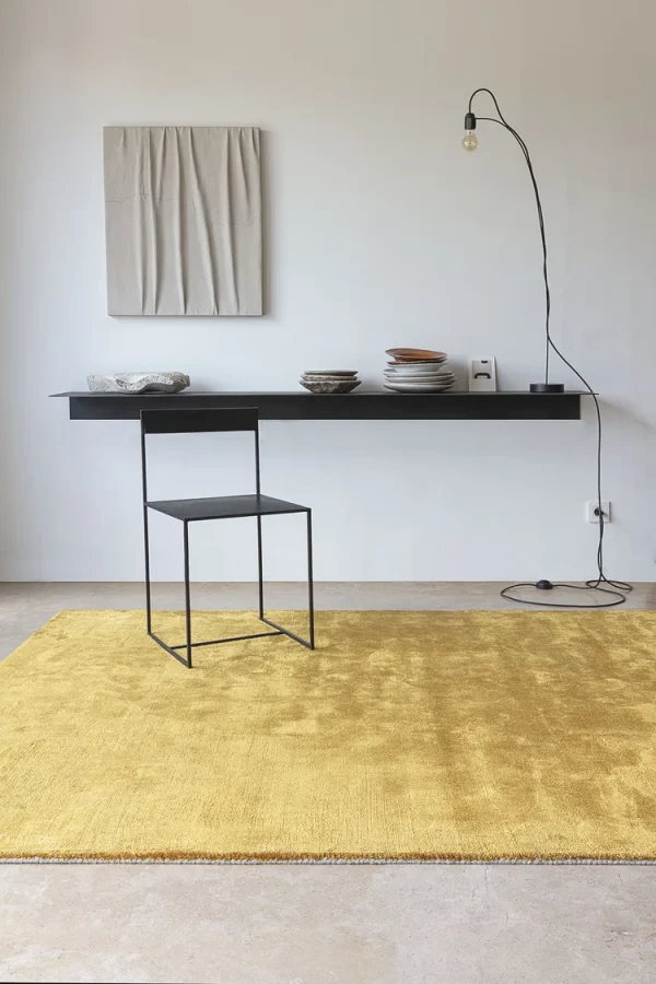 Tepih od Bambusove Svile Ligne Pure GLOW GOLD
