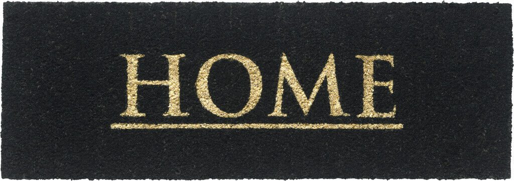 Kokosov Otirač HOME BLACK 26x75 cm
