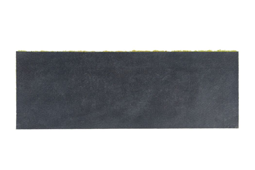 Kokosov Otirač HOME LIME 26x75 cm zelene boje s natpisom HOME, prirodnim kokosovim vlaknima i vinilnom podlogom
